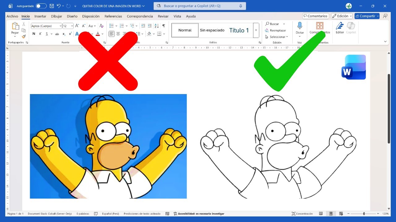 Cómo Dejar una Imagen en Blanco y Negro en Word | Quitar el Color de una Imagen