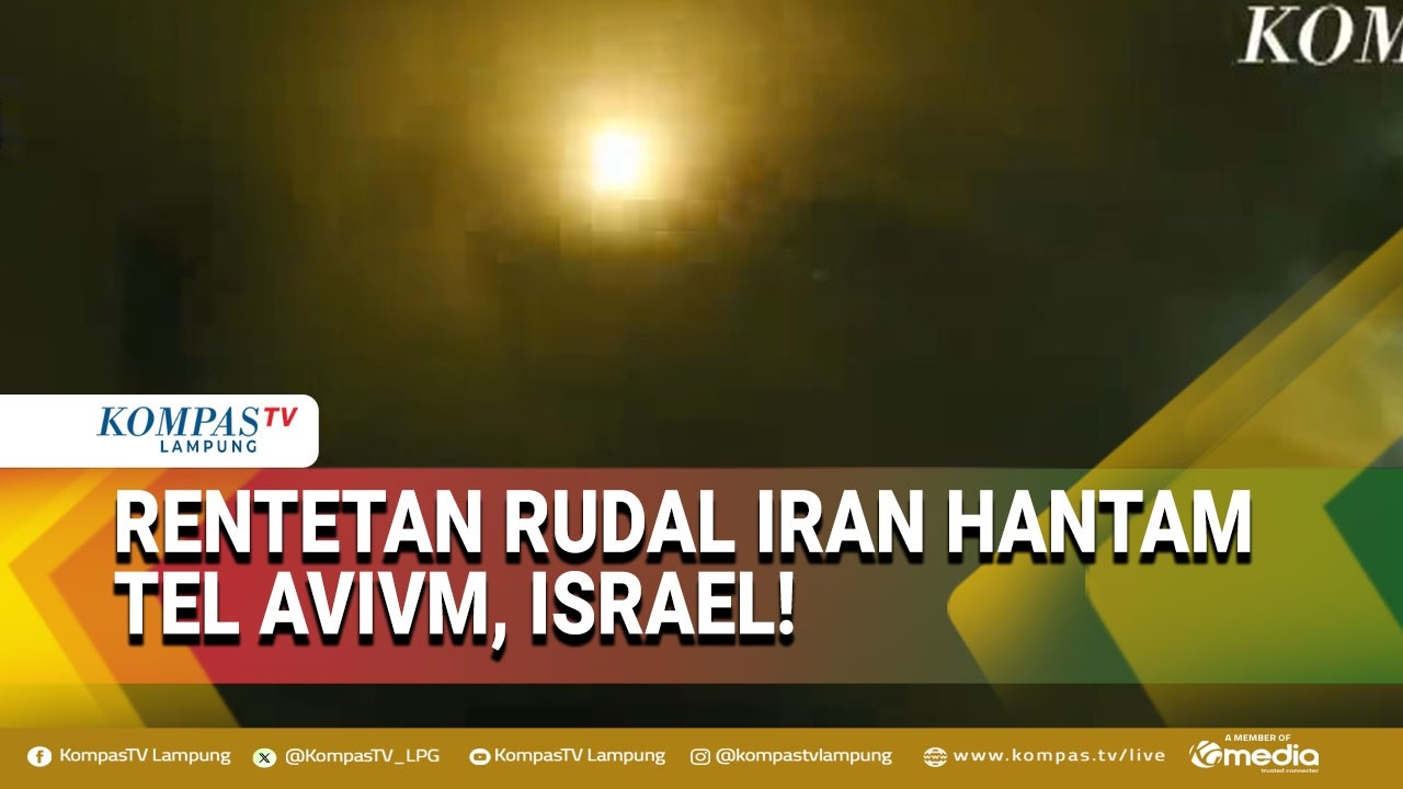 Hujan Rudal Iran Guncang Tel Aviv, Sistem Pertahanan Israel Beraksi Cegat Serangan