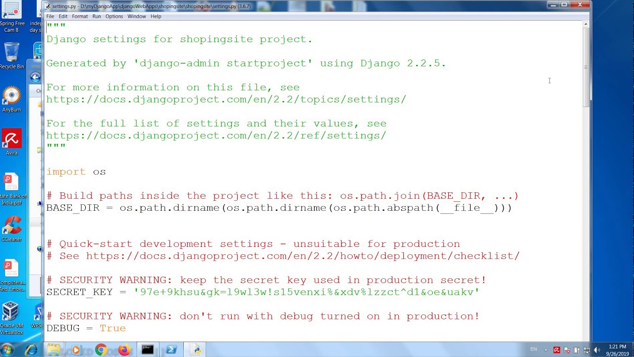 Django basic web app development - class 12 - YouTube