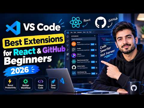 4 Must Have VS Code Extensions for React & GitHub Developers | Code Faster & Smarter