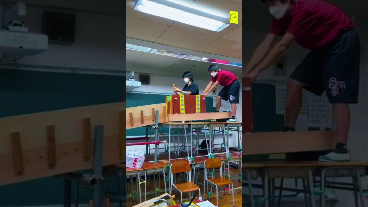Японские школьные американские горки 😱 | Инженерные навыки японских школьников | Бангла