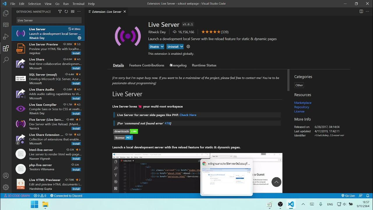 ลง Extention ของ VS CODE | How to install Extention in VS CODE - YouTube