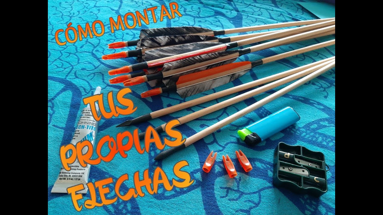 CÓMO MONTAR FLECHAS de MADERA para TIRO CON ARCO TRADICIONAL