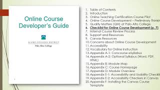 Introduction to the Online Course Development Pilot Project Summer 2019 Profile