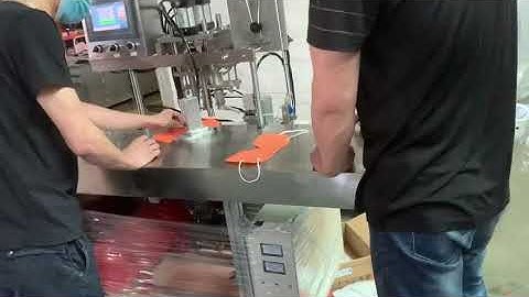 Semi Automatic N95 Mask Earloop Welding Machine Running Video