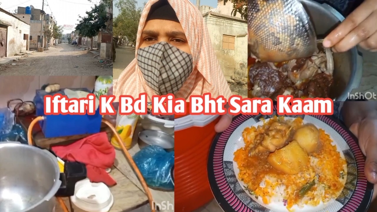 || Ramadan Series Vlog|| Iftari k Bd Ka Vlog|| Aloo Gosht Bnaya With Pulao