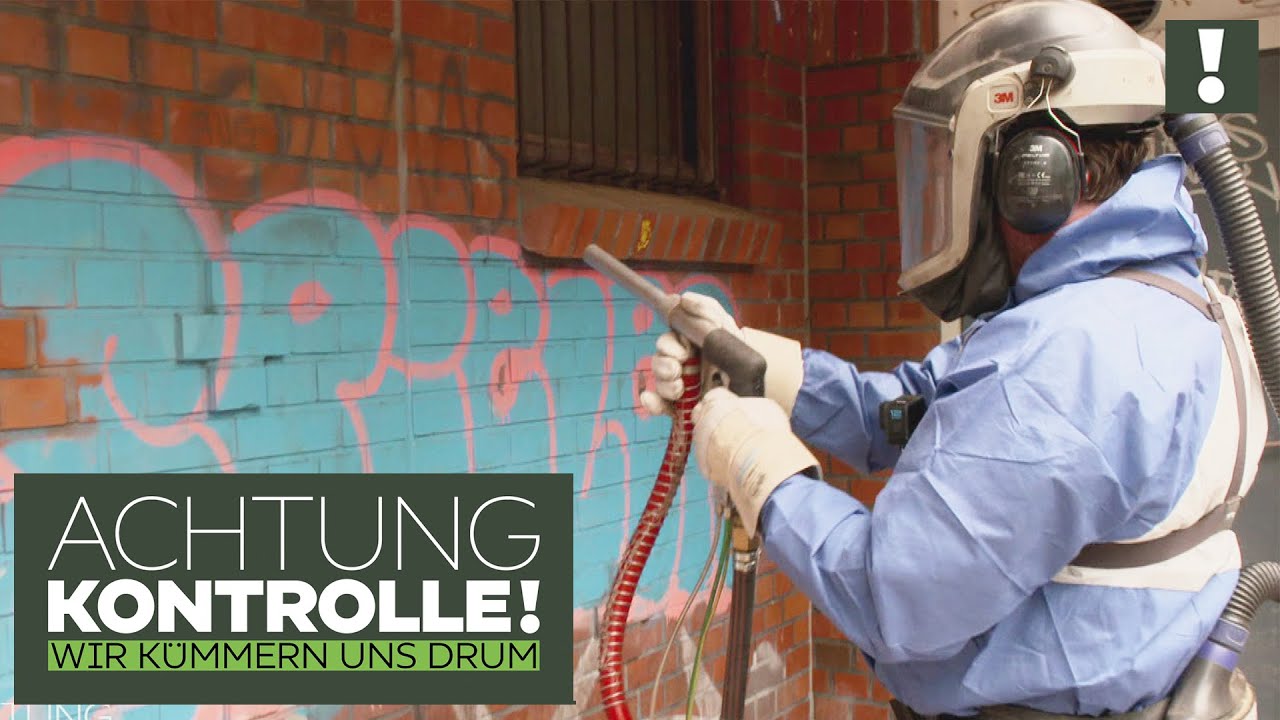 Dem Graffiti an den KRAGEN! Mit der TROCKENEIS-Kanone gegen Schmierereien! | Achtung Kontrolle