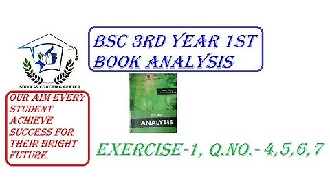 Complex analysis exercise -1 questions / answers