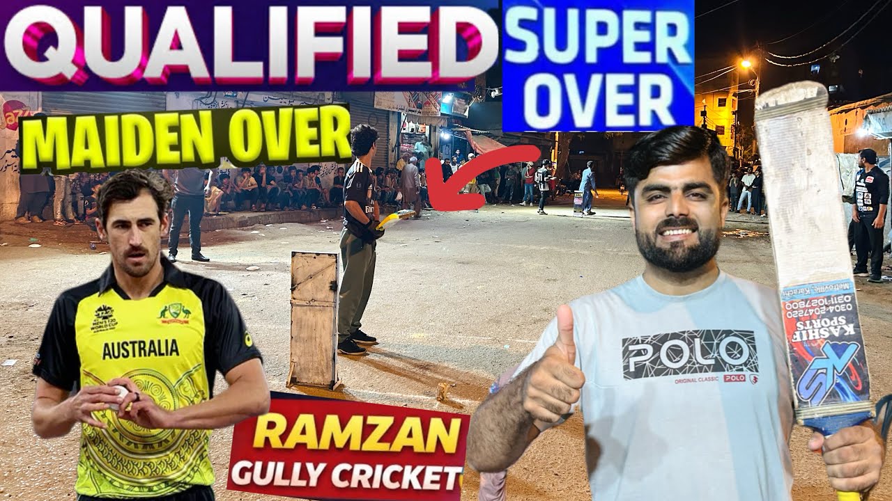 Ramzan Night Cricket 🏏 First ever Super Over thriller🔥Qualified for Super 8🏆SamNisar vlog😍