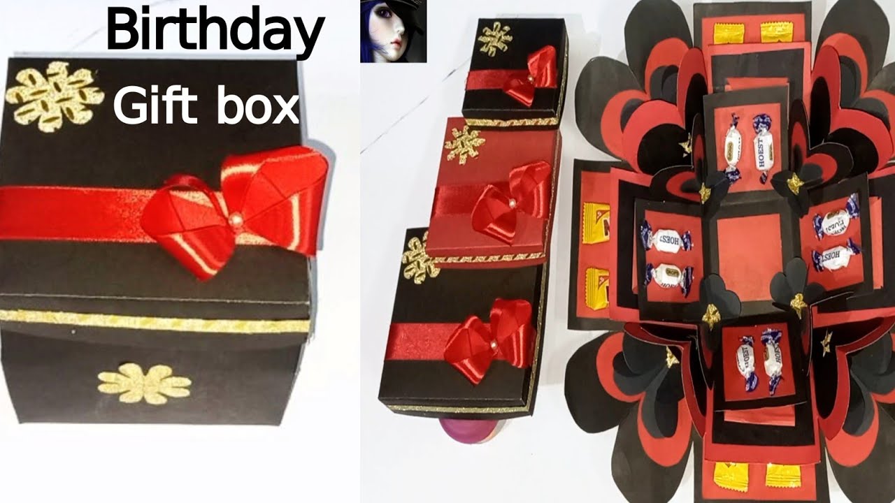 How to make Explosion box//Explosion box with chocolates// Birthday ...