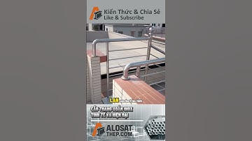 CẦU THANG XOẮN INOX TINH TẾ VÀ HIỆN ĐẠI #cokhi #giaicphapxaydung #alosatthep