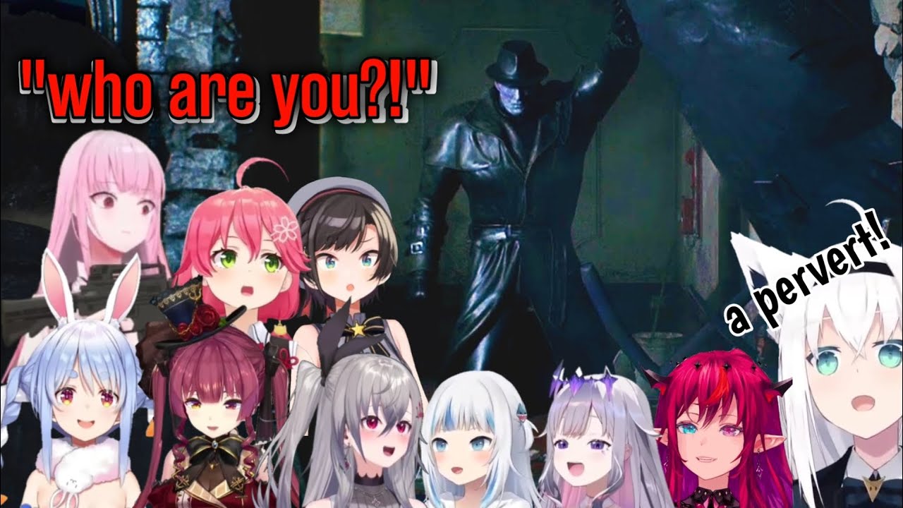 Hololive Girls and their first encounter with MR. X in Resident Evil 2 Remake