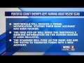Pontotoc Co. Sheriff's Department warns public of new scam