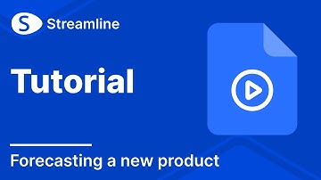 Forecasting a new product in Streamline