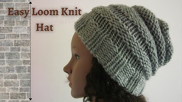 SUPER Easy Loom Knit Hat - Step-by-Step Tutorial (Beginner Friendly) Pattern in Description