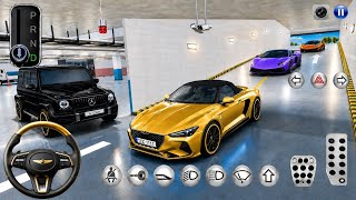 Golden Supercar Driving in Underground Parking! 😱 Luxury Cars & Crazy Driving Challenge screenshot 3