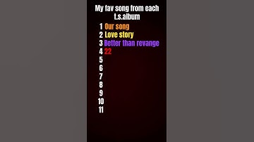 #swift  my fav song from each ts album as you see I’m a swiftie