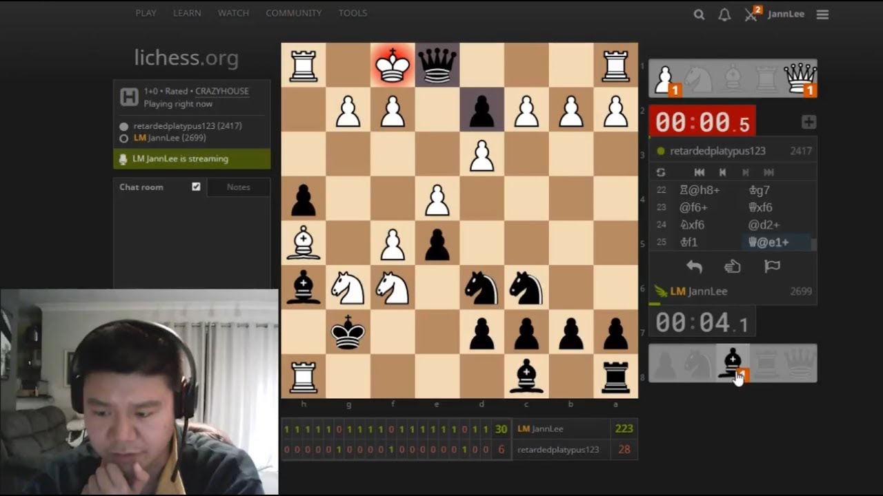 Monday Night Crazyhouse - retardedplatypus vs JannLee