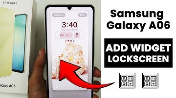 How to Add Widget On LockScreen In Samsung Galaxy A06 | Widget Settings