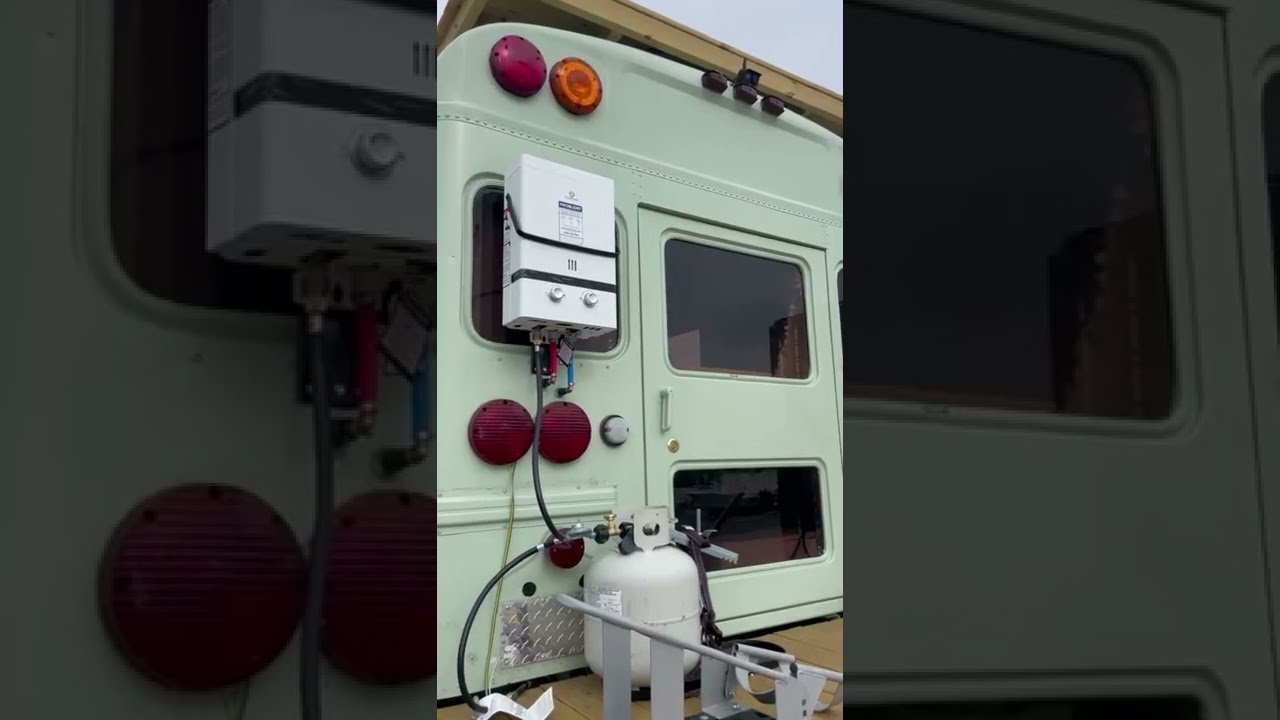 Eccotemp EL7 Portable Water Heater Install On Adorable Skoolie Shorts