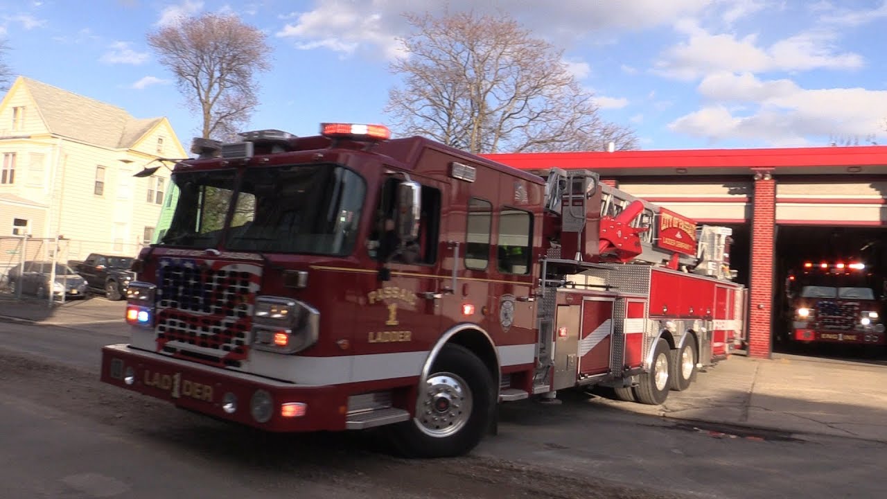 Passaic NJ Fire Department BRAND NEW Ladder 1 and BRAND NEW Engine 1