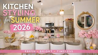 🌸 SUMMER 2026 KITCHEN DECORATE WITH ME | Pink, Yellow & Elegant Decorating Ideas