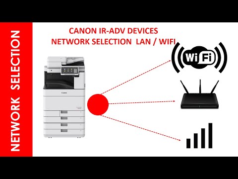 CANON IR ADV WIF AND DUAL NETWORK  SETUP