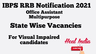 IBPS RRB notification 2021 for Visual impaired screenshot 2