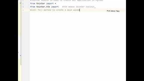 Create GUI Application in Python | Tkinter | Prof.Antony Vijay #shorts