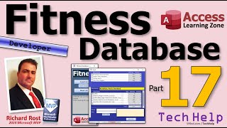 Microsoft Access Fitness Database Part 17:  Making a Subform in a Header Control the Parent Form