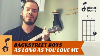Backstreet Boys - As Long As You Love Me | Ukulele tutorial