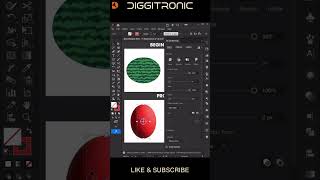 Master 3D Fruit Design in Illustrator 2026 | Watermelon Tutorial  #diggitronic