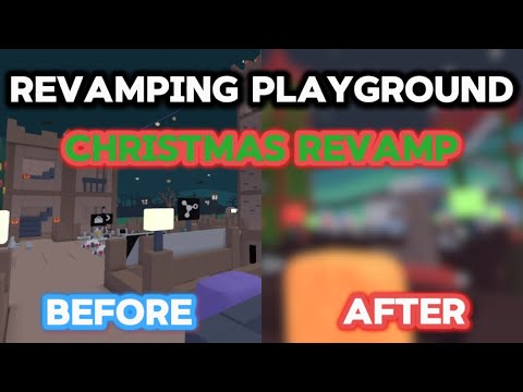 Revamping PLAYGROUND into a Christmas map in Yeeps hide and seek