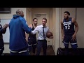 Timberwolves celebrate ryan saunders first win as interim head coach