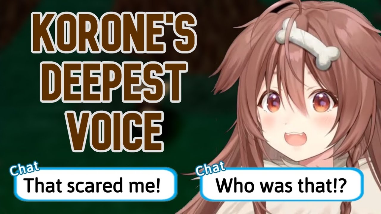 Korone's Sudden Deep Voice Caught Everyone Off Guard [Hololive]