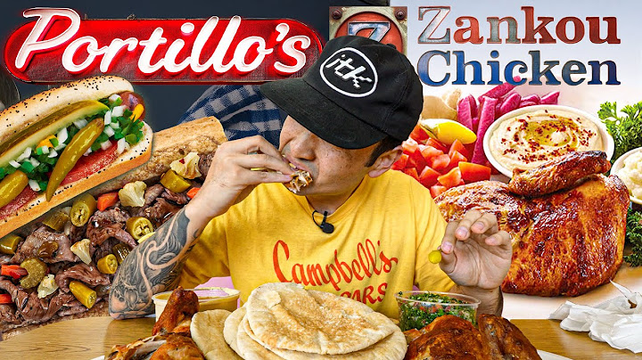 EATING FAST FOOD CHAINS IN ORANGE COUNTY// PORTILLOS BEEF DIP, ZANKOU CHICKEN (IN THE KUT)
