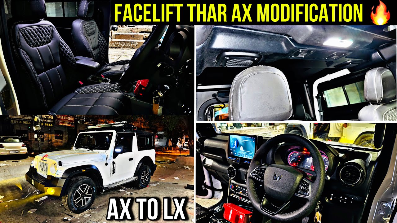 Thar Basic Modification Facelift Modified Thar | Thar modification 🤩 Thar modification with ...
