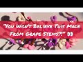 🍇✨🌿“From Grape Stems to Gorgeous Art – Watch Now!” 👀🍇✨🌿 #art #clay #clayart #claytree #blossom