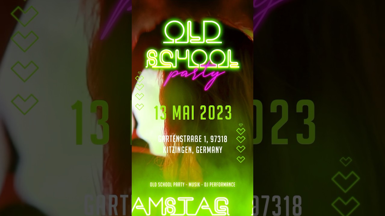 Feiert mit uns am Samstag, den 13. Mai 2023, auf unserer Old School