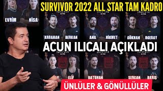 Survivor 2022 All Star Kadrosu Belli Oldu İşte Ünlüler Ve Gönüllüler Takımı Tam Kadrosu