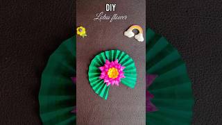 DIY Aesthetic Paper Lotus Flower Tutorial ✨ | Paper Flower Making#shorts#diy#art