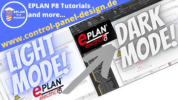 EPLAN P8 Dark Mode. How to change your user interface design from light mode to dark mode