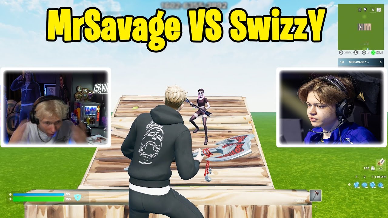 MrSavage VS M8 SwizzY 1v1 Buildfights❗