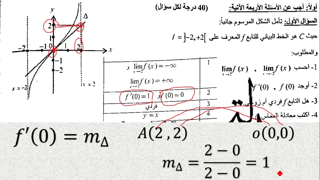 قراءة خط بياني 4 | دورة 2017 | الدورة التكميلية