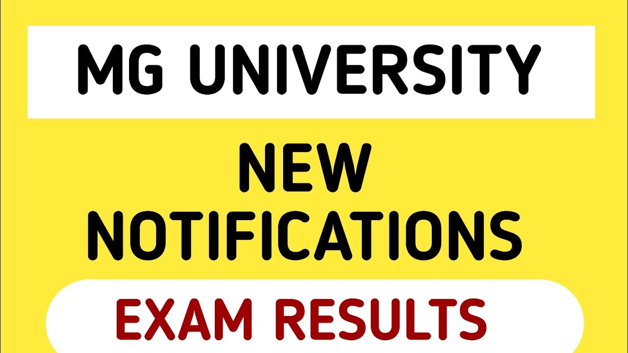 mg university exam results | mg university news today in malayalam | mg university notifications