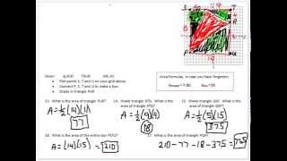 PreCalc Test 1 Problem 13-17