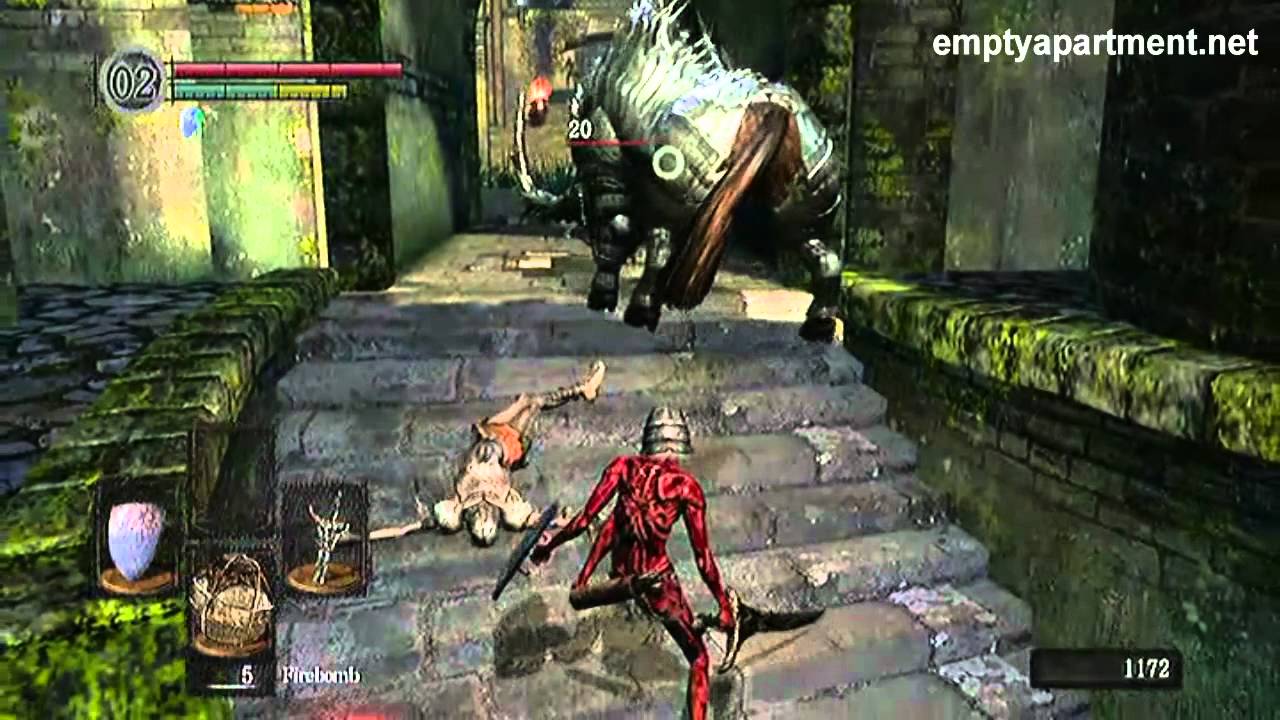 Dark Souls - Iron Fang Boar Helm Drop / Location In Game [HD]