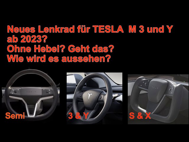 Neu ab 2023 Tesla Model 3/Y ohne Lenkradhebel 