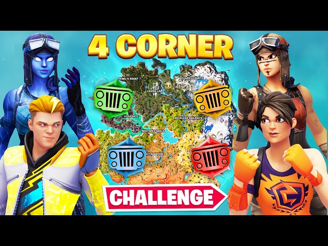 The HARDCORE 4 CORNER Challenge! class=