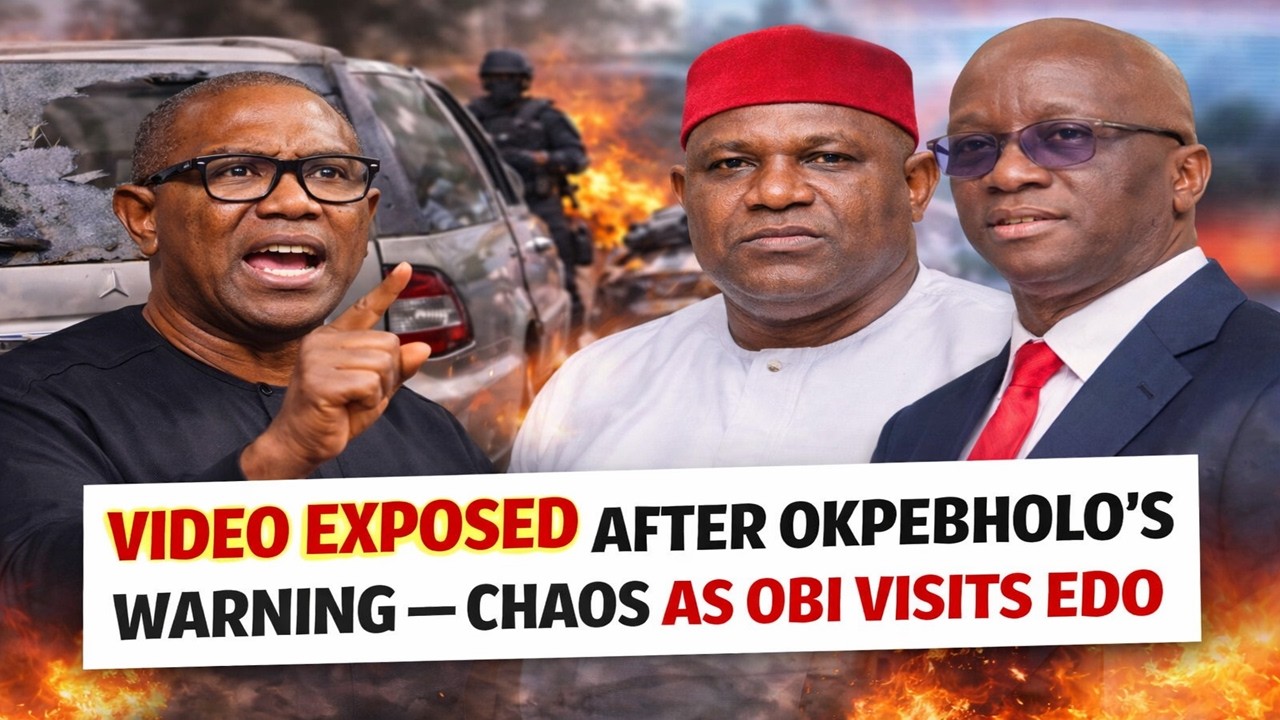 VIDEO EXPOSED AFTER OKPEBHOLO’S “SECURITY NOT GUARANTEED” REMARK, OBI ATTACKED IN EDO ESCAPE Tragedy